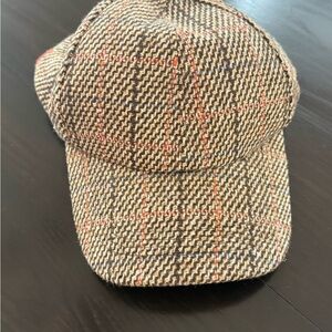 Stylish Brown Plaid Womens Cap
